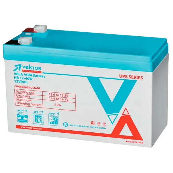 Аккумулятор VEKTOR HR 9 Ач, 151x65x94
