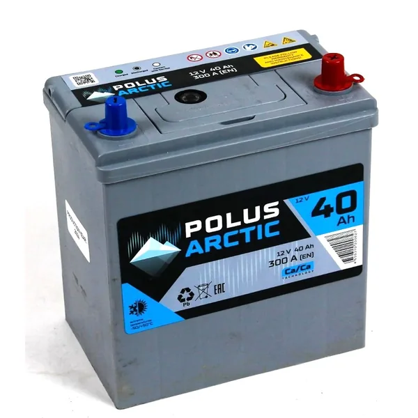 Аккумулятор POLUS Arctic 40 Ач 300 А (EN), обратная полярность, B19