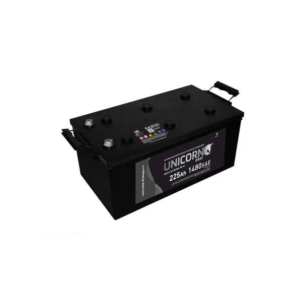 Аккумулятор UNIKORN 225 Ач 1400 А (SAE), обратная полярность, 6ST-225