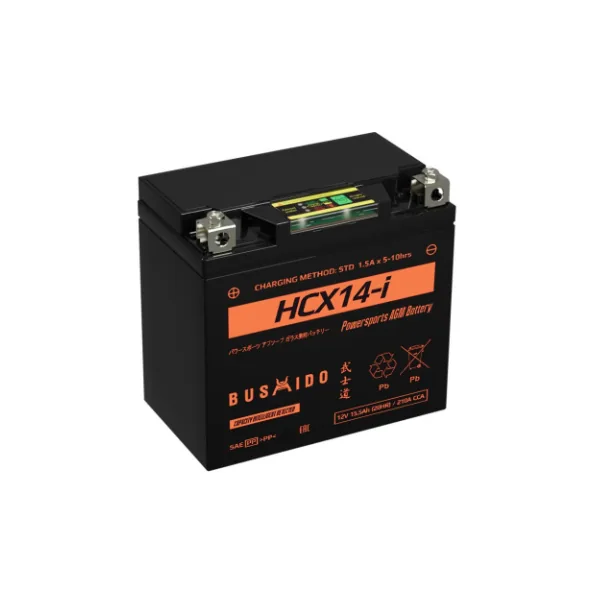 Аккумулятор BUSHIDO 15.5 Ач 210 А, обратная полярность, YTX14L