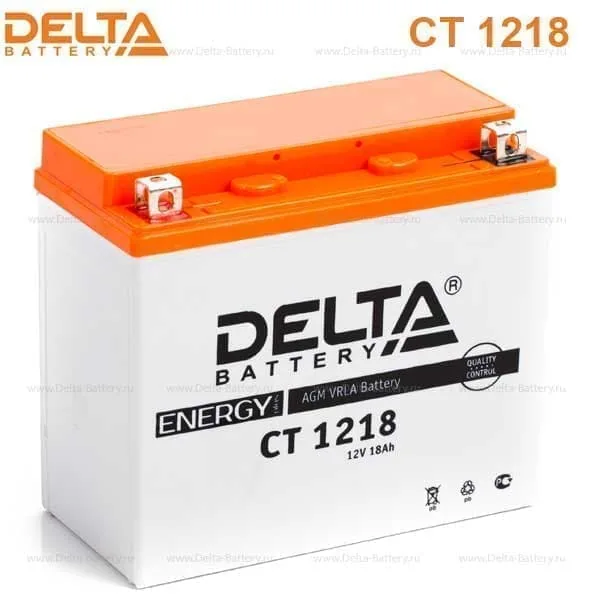 Аккумулятор DELTA 20 Ач 270 А (EN), прямая полярность, YTX20