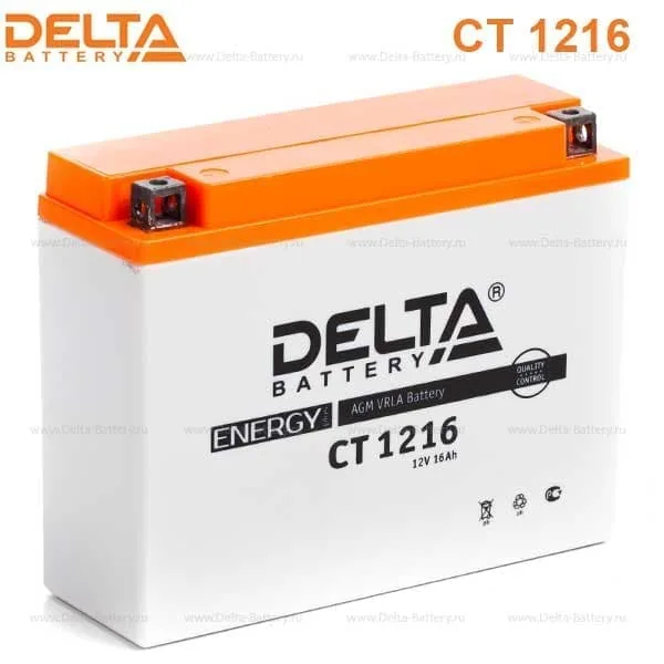 Аккумулятор DELTA 16 Ач 200 А (EN), обратная полярность, YB16AL-A2