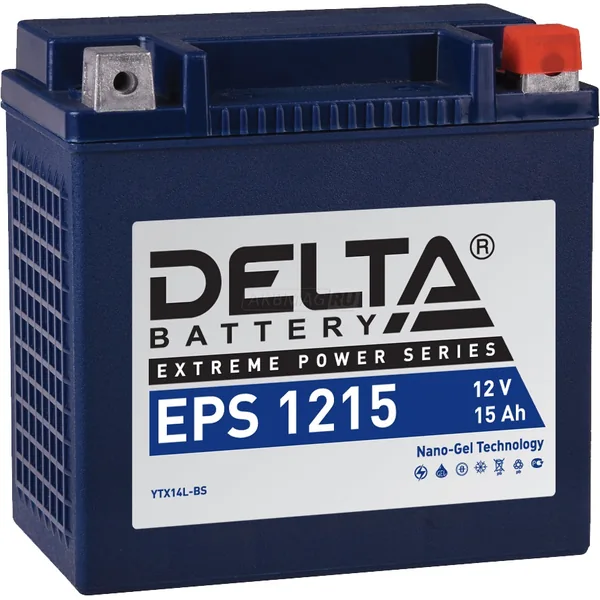 Аккумулятор DELTA 15 Ач 220 А (EN), обратная полярность, YTX14H