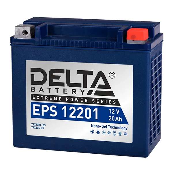 Аккумулятор DELTA EPS 20 Ач 260 А (EN), обратная полярность, YTX20L