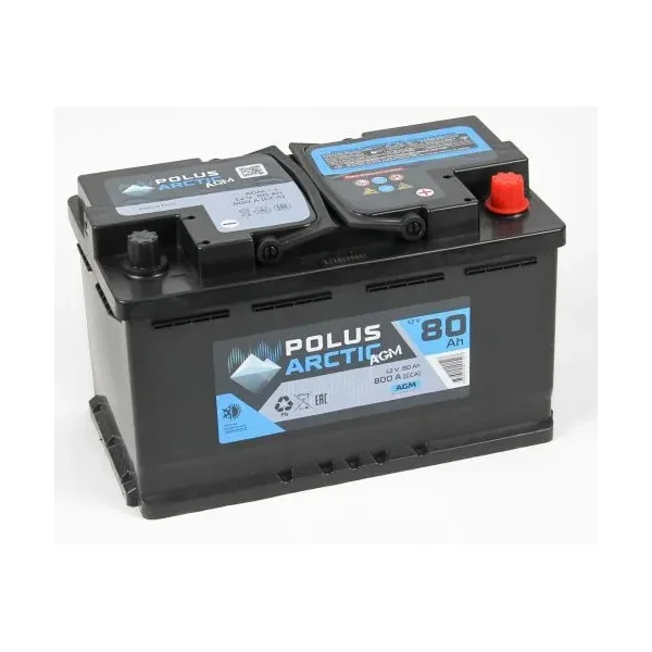 Аккумулятор POLUS Arctic 80 Ач 850 А (EN), обратная полярность, LN4