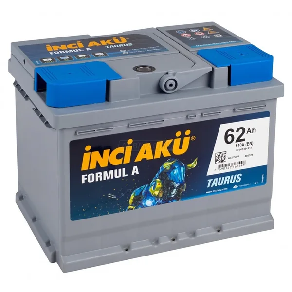 Аккумулятор INCI AKU Formul A 62 Ач 540 А (EN), обратная полярность, LN2