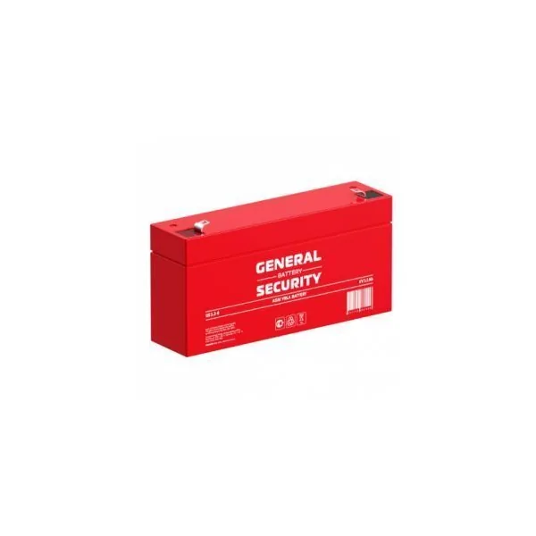 Аккумулятор GENERAL SECURITY 3.2 Ач, 125x32x60