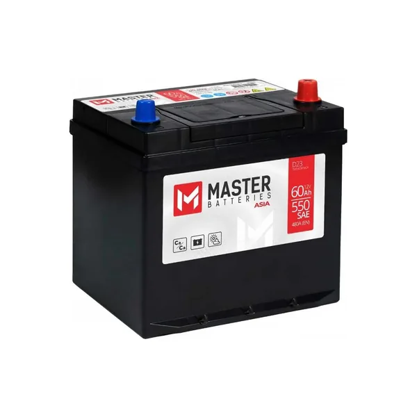 Аккумулятор MASTER BATTERIES 60 Ач 480 А (EN), обратная полярность, D23