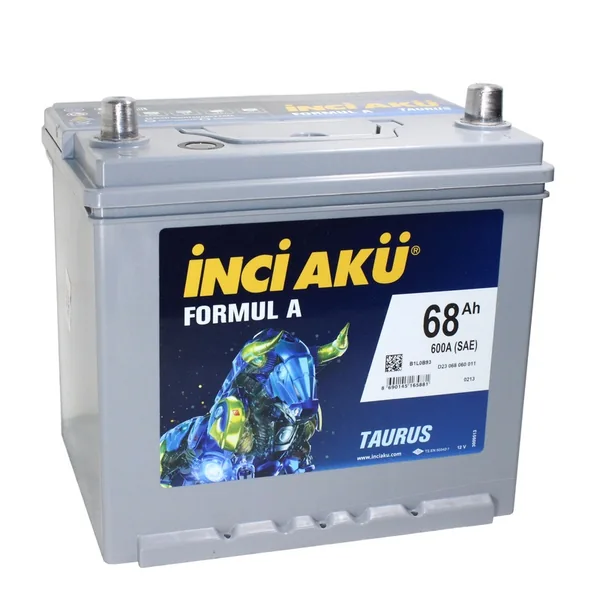 Аккумулятор INCI AKU ASIA FormulA 80D23L 68 Ач 600 А (EN), обратная полярность