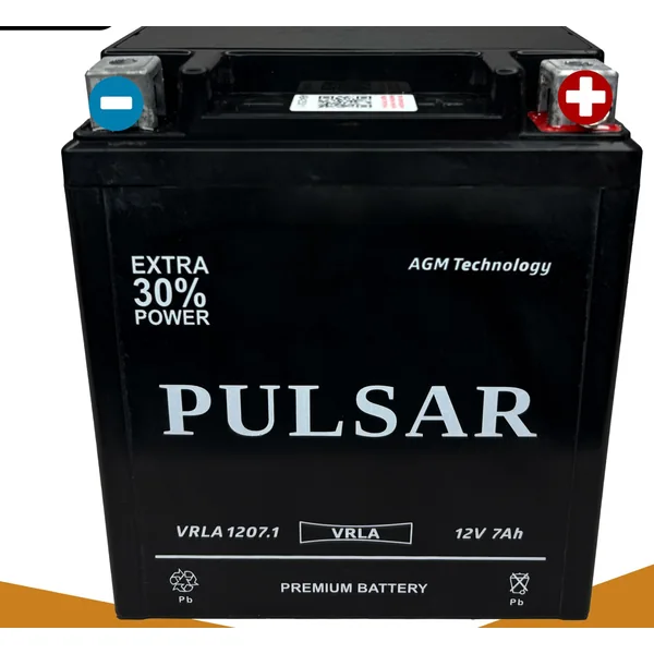 Аккумулятор PULSAR 7 Ач 100 А (EN), обратная полярность, YTX7L
