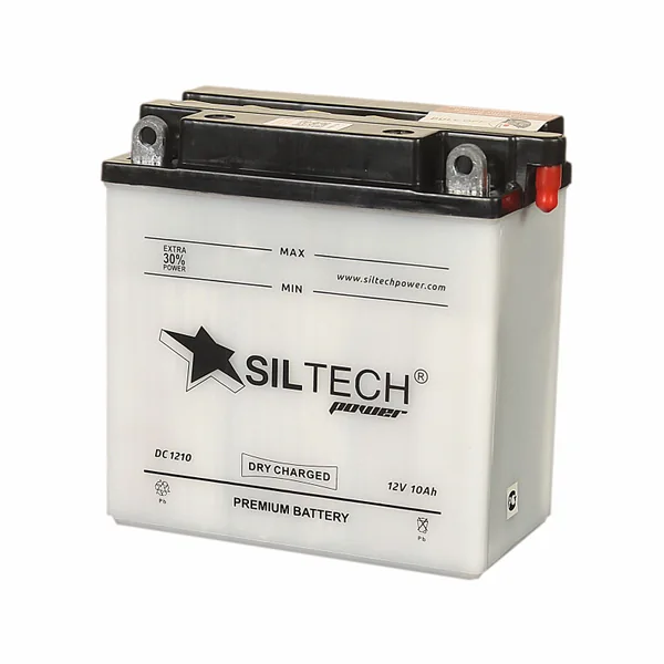 Аккумулятор SILTECH 10 Ач 100 А (EN), прямая полярность, 12N9-4B-1