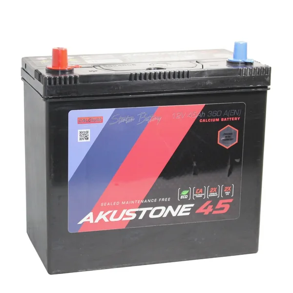 Аккумулятор AKUSTONE 45 Ач 400 А (JIS), обратная полярность, B24