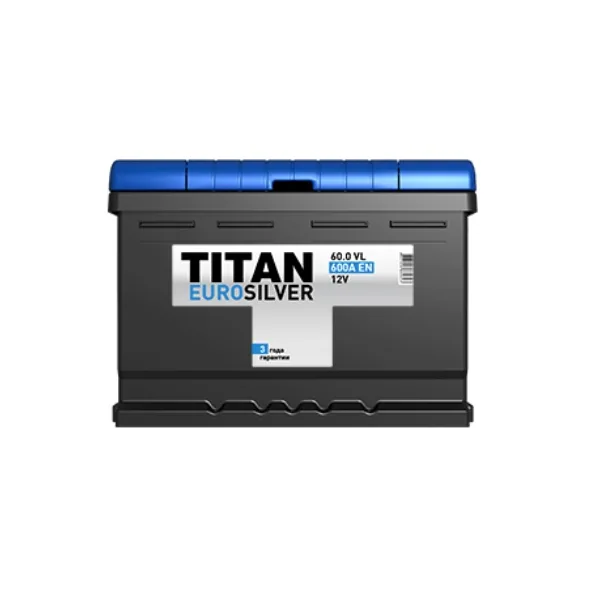 Аккумулятор TITAN Euro Silver 60 Ач 600 А (EN), обратная полярность, LBN2