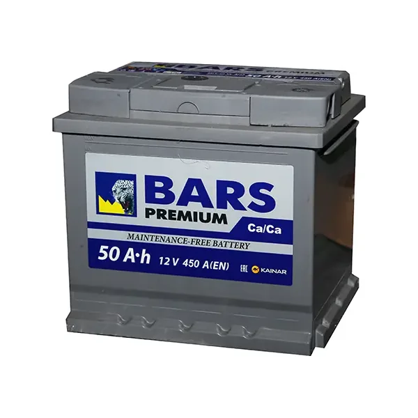 Аккумулятор BARS Premium 50 Ач 450 А (EN), обратная полярность, LN1