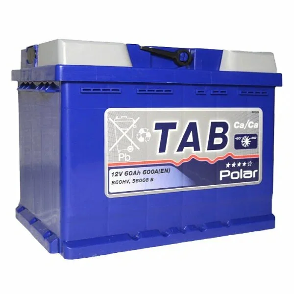Аккумулятор TAB Polar Blue 60 Ач 600 А (EN), обратная полярность, LN2